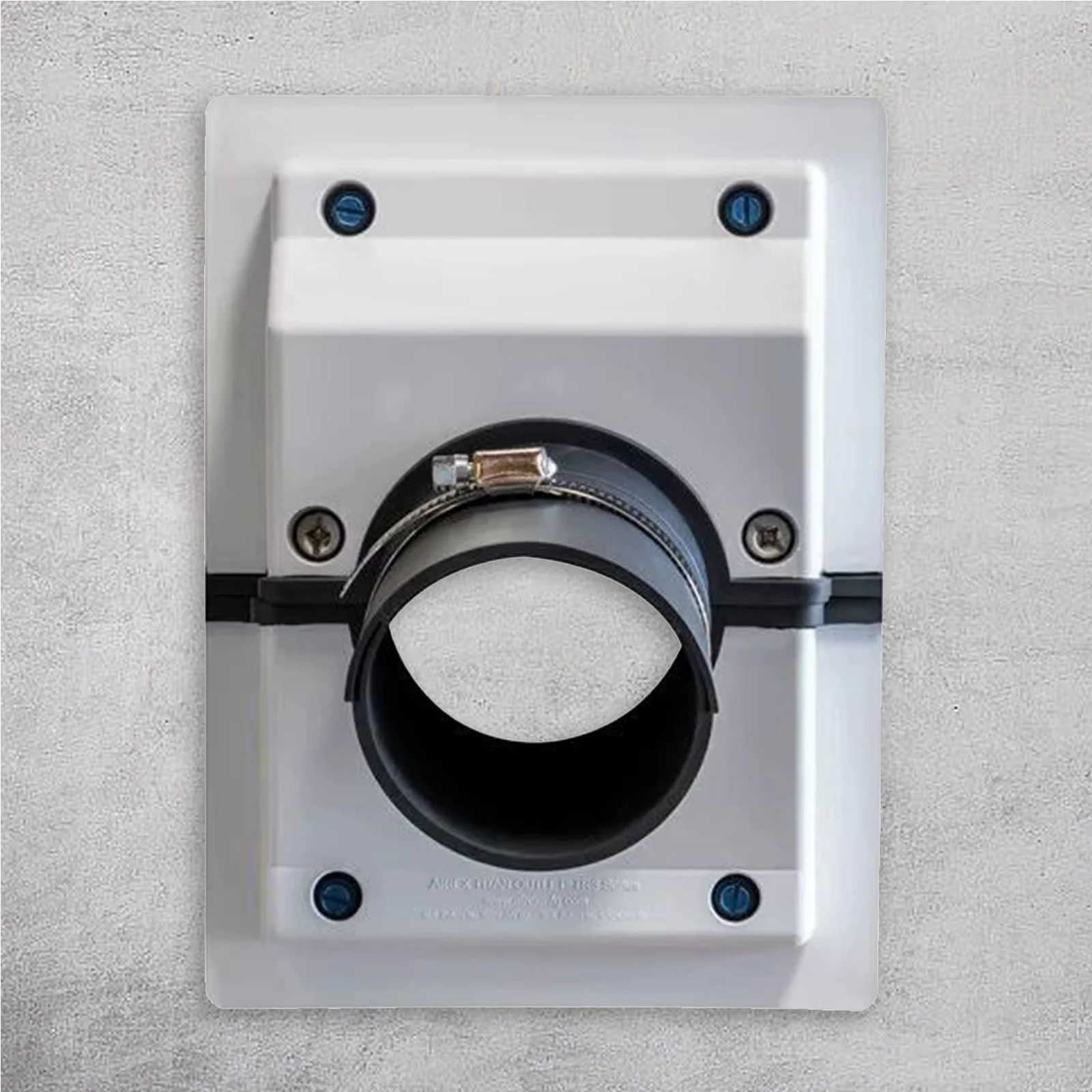 مجموعة غطاء اختراق الجدار والتدفئة والتهوية وتكييف الهواء (HVAC) مكونة من قطعتين من غطاء فتحة الأنابيب مع حشية ناعمة لـ HVAC/Mini Split AC سهلة التركيب على الحائط