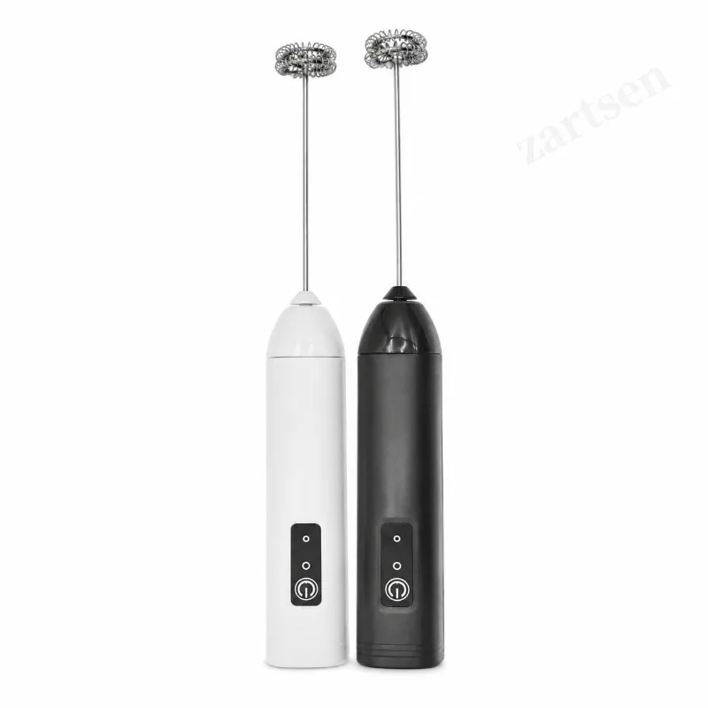 Electric Coffee Frother 2 In 1 Rechargeable Type-C Blender Stainless Steel 3 Speeds Milk Mixer Egg Beater Handheld Foam Maker view 5