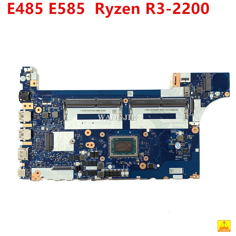 

For Lenovo Thinkpad E485 E585 Laptop Motherboard EE485 EE585 NMB531 With Ryzen R3-2200 CPU FRU: 02DC238 02DC235 100% Working