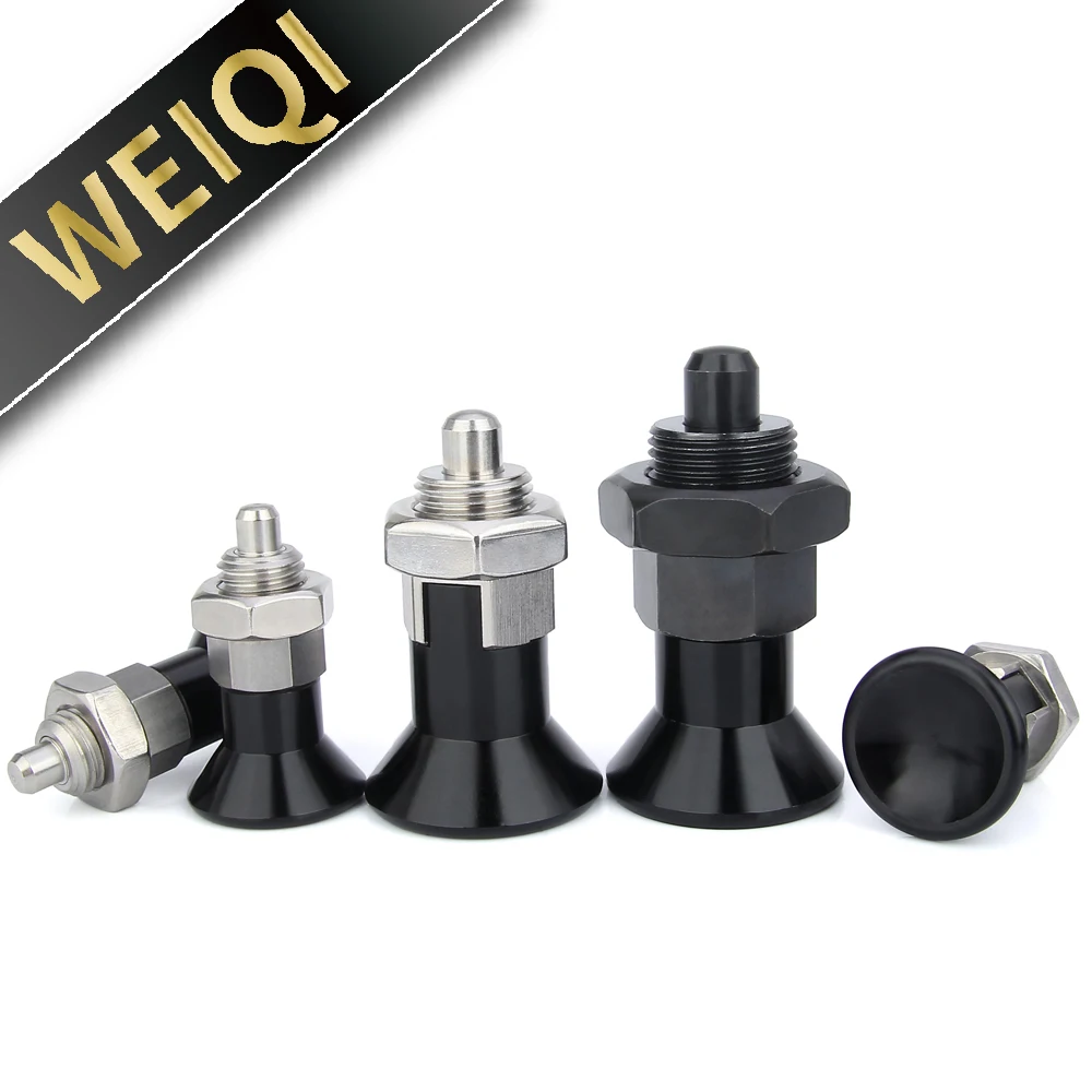 Factory In Stock Stainless Steel/Carbon Steel Index Plungers Aluminum Knob Self-locking/Return Type Thread Locating Plunger Pins