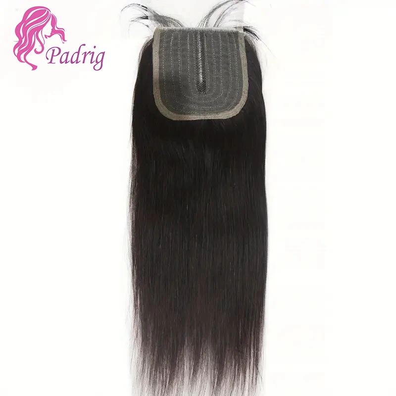 4x1 T Part Lace Closure Human Hair Natural Clolor Middle Part Brazilian Straight Human Hair Lace Closures For Women 10-14 Inch