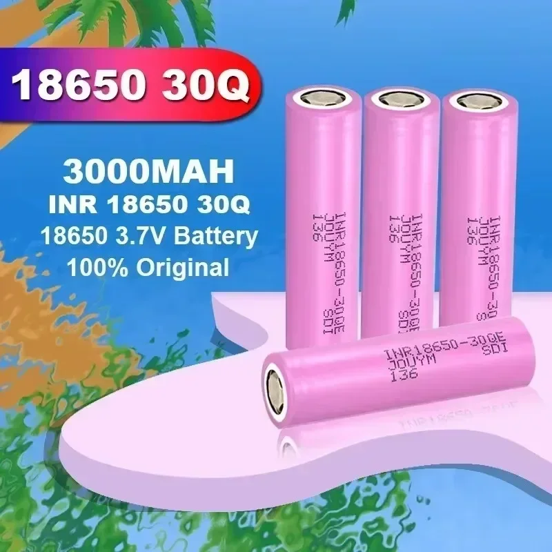 

Newest 18650 INR 30Q 3.7V 3000mAh Li - Ion Rechargeable Battery: Ideal for a Wide Range of Electronics