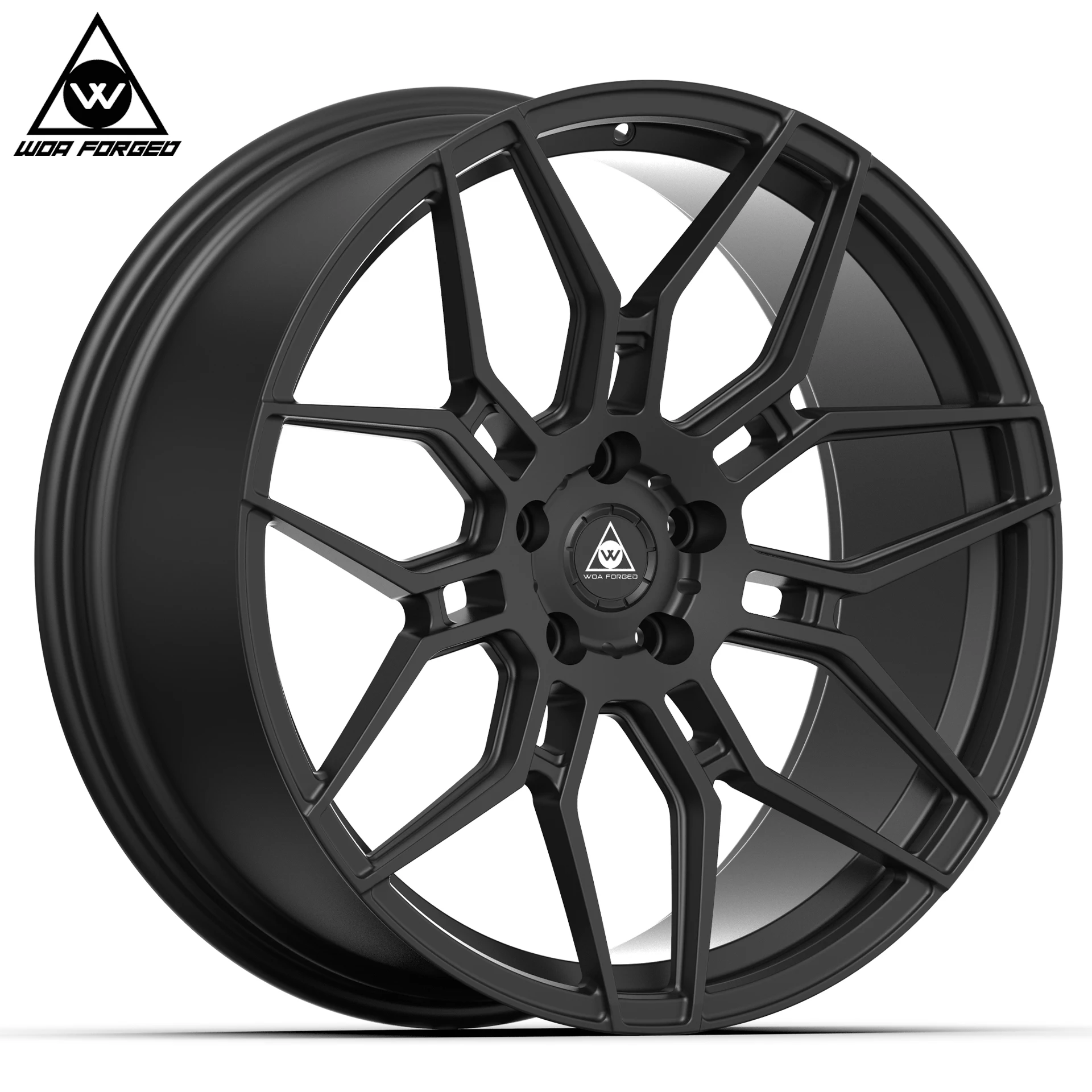 تخصيص 6061T6 جودة عالية متعددة الشريط مخصصة عجلات الألومنيوم مزورة 5 حفرة متعددة تكلم 16-24 بوصة 5x112 6061-T6 5 سنوات