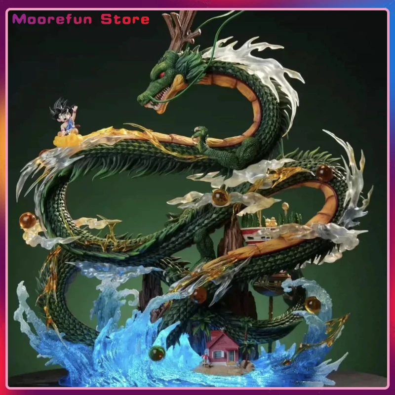 

Dragon Ball Anime Sea God Dragon 22cm Shenron And Goku Figurine Model Scene Pvc Collection Ornament Kids Toy Gifts