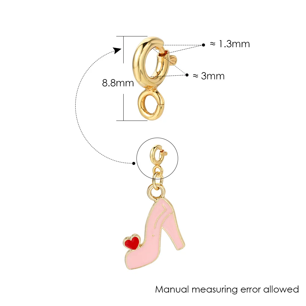 Trendiger Anhänger für Damen, Lippenstift, weibliche Stärke, High-Heels, Anhänger, Edelstahlkette, handgefertigte DIY-Zubehörteile – Detail 1