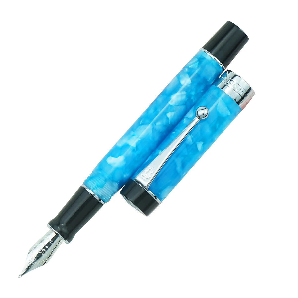 

Jinhao 100 Centennial Resin Fountain Pen Sky Blue EF/F/M/Bent Nib with Converter Writing Business Office Gift Ink Pen