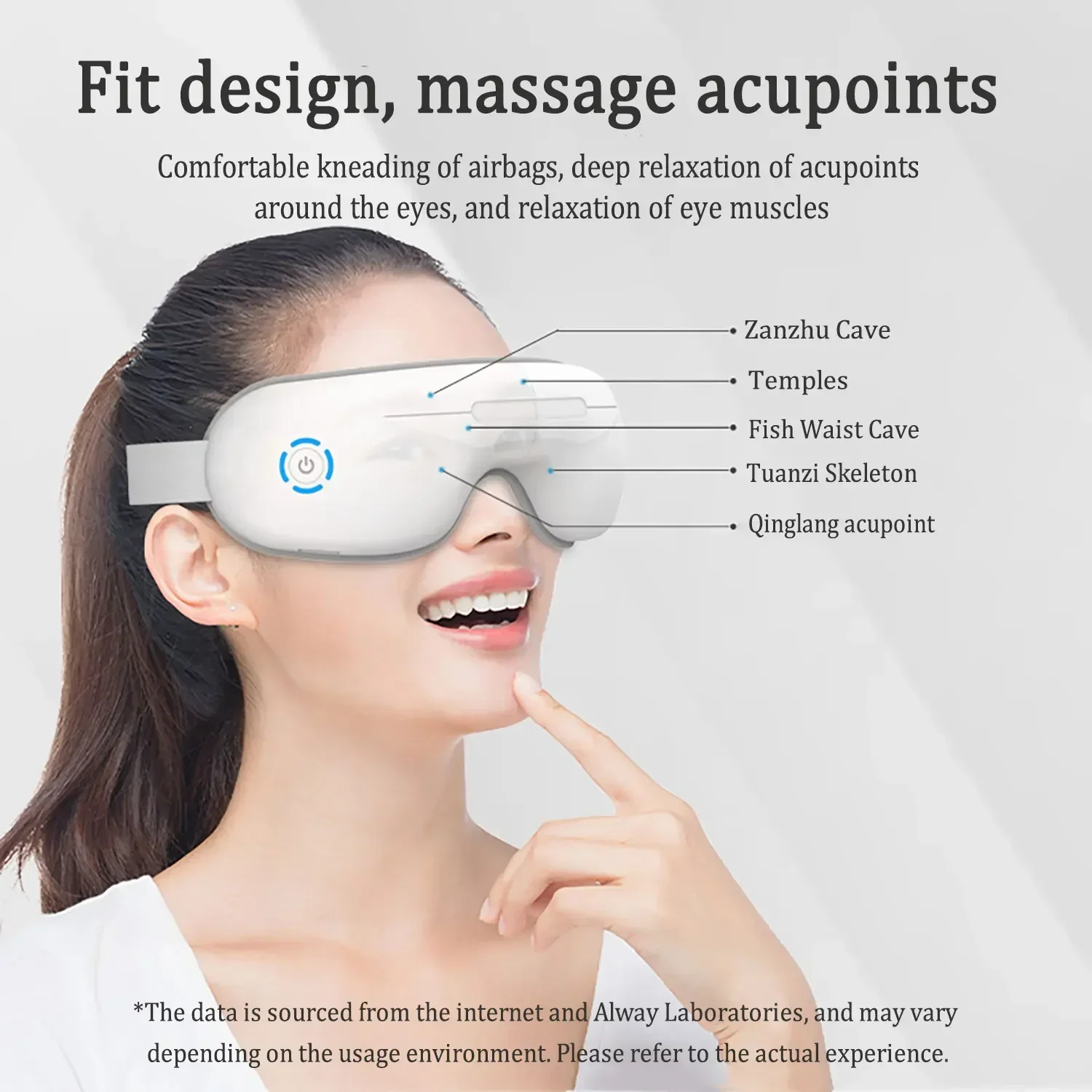 Eye Massager With Heat Smart Airbag Vibration Eyes Care Instrument Hot Compress Bluetooth Eye Massage Relax Relief Improve Sleep