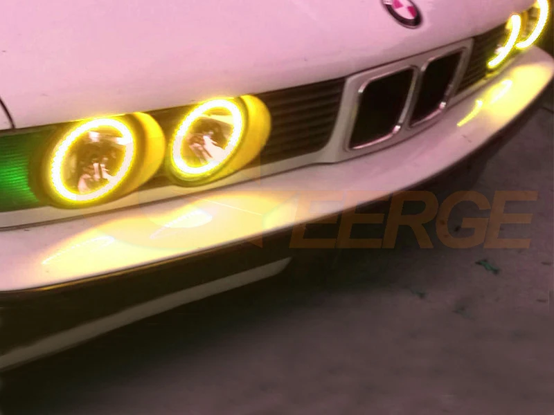 For BMW E30 E32 E34 RF Remote Bluetooth-Compatible APP Multi-Color Ultra Bright RGB LED Angel Eyes Halo Ring Kit