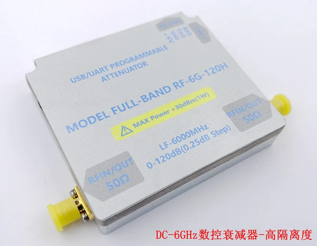 

LF-6GHZ-120DB Bidirectional RF numerical control attenuator module, sensitivity measurement, high isolation