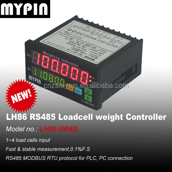 Mypin (model:LH86-RR4D) brand RS485 modbus Load cell Weighing Controller,weight indicator,measurement instrument