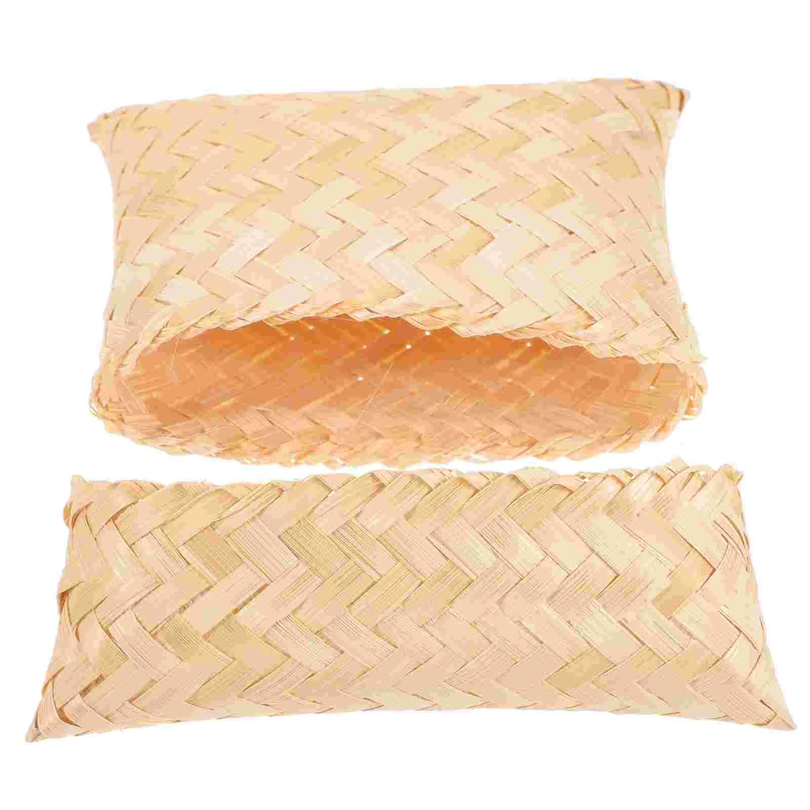 

Small Bamboo Woven Pouch Tea Storage Pouch Wedding Candy Storage Pouch with Lid bamboo woven pouch with lid