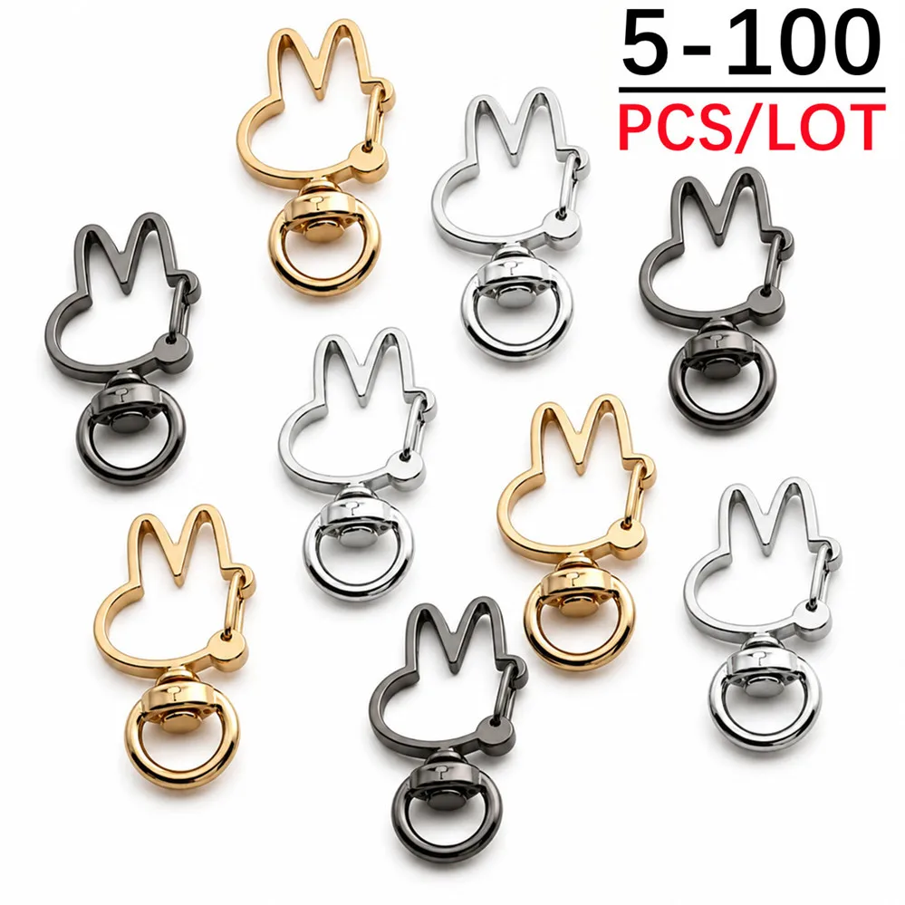 5/50/100pcs/lot Snap Hook Trigger Clips Buckles For Keychain Lobster Lobster Clasp Hooks for Necklace Key Ring ClaspDIY Making