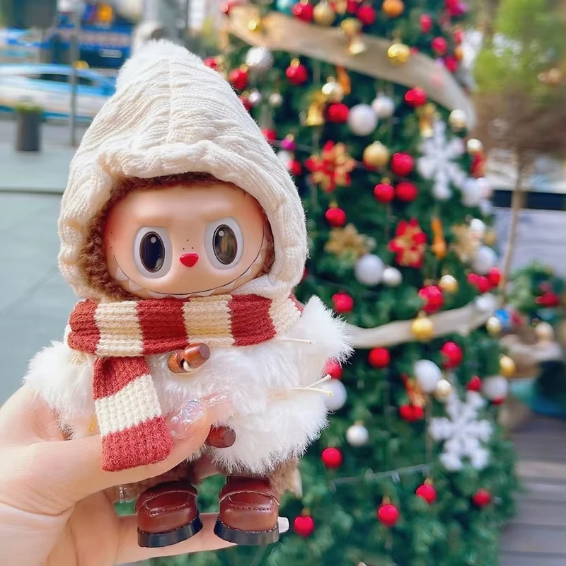 

Christmas-themed Winter Outfits For 15/17cm 1st-3rd Gen Labubu And DIMOO WORLDDolls Including Sets Of Hooded Plush Clothes