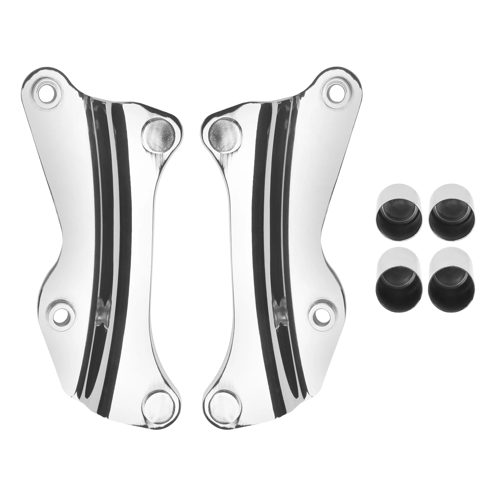 Motorcycle OEM Replacement Upgraded 4 Point Docking Hardware Kit Cover Detachable For Harley Touring Street Glide 2014-2025