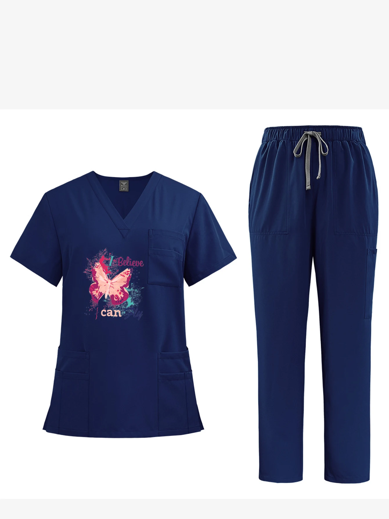 

Comfortable Loose Sleepwear Set Quick Dry Unisex Pajamas DIY Exclusive Print Home Nightwear