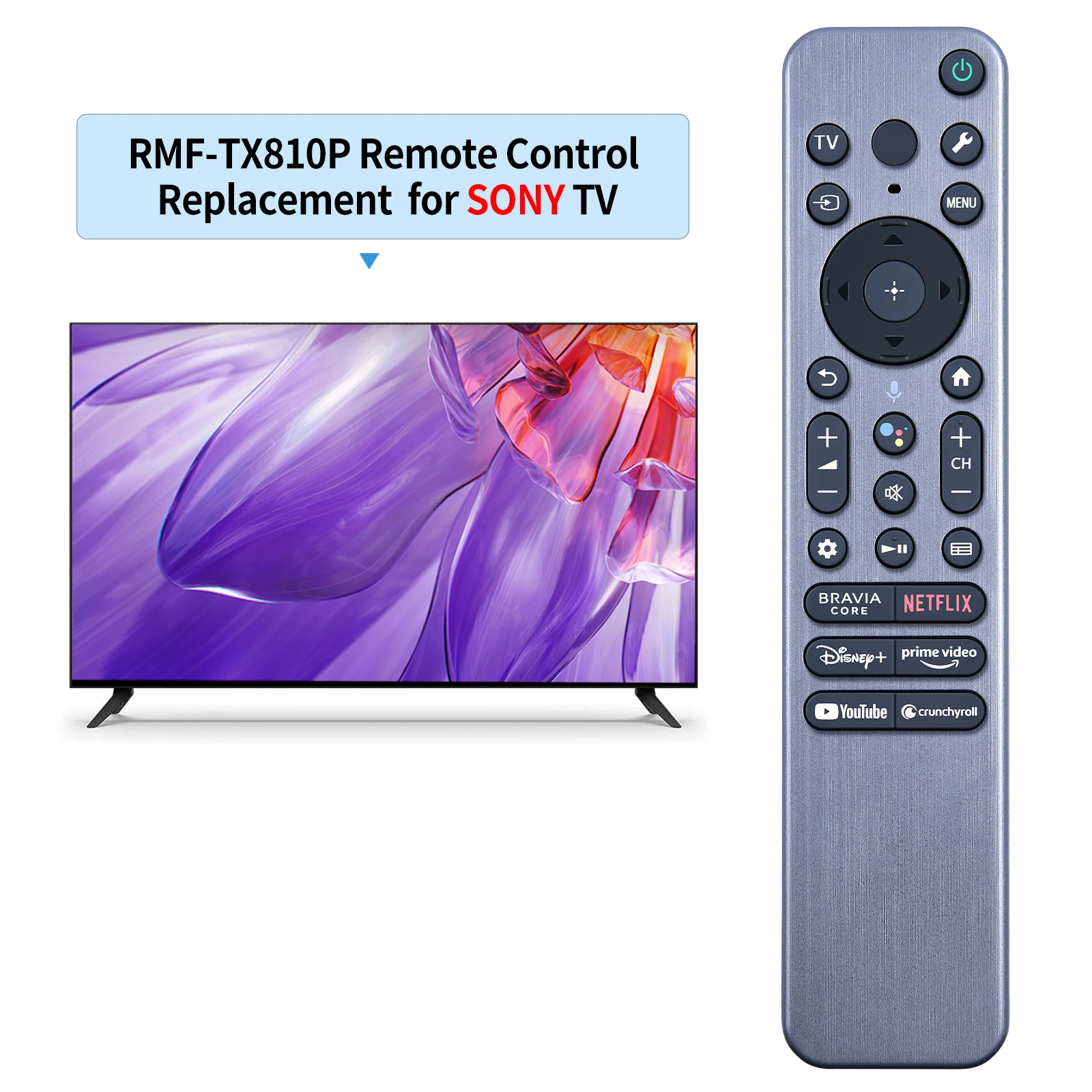 RMF-TX910U voice remote is compatible with Sony 2023-2024 Smart TV XR-55A95L XR-65A95L 77A95L