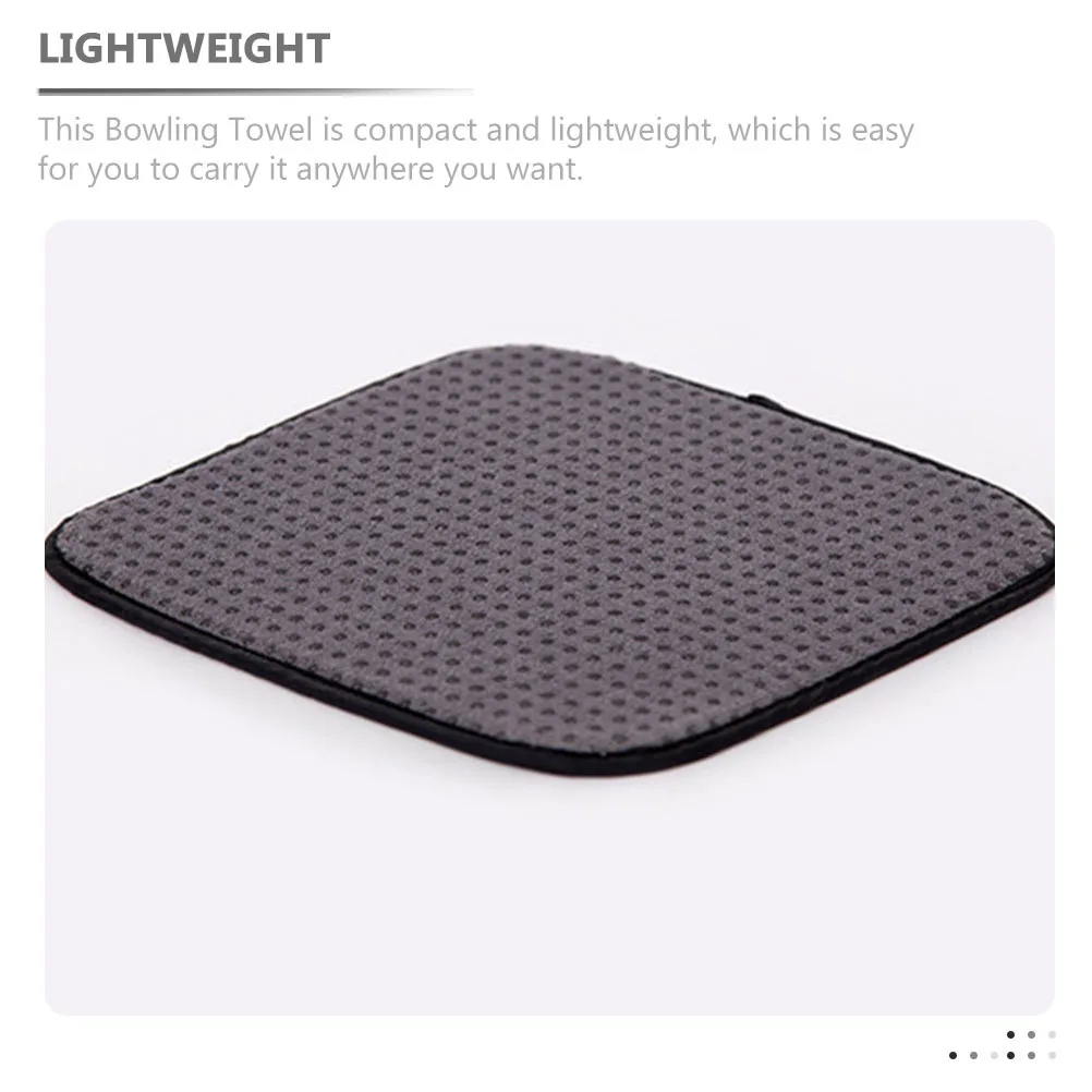 

1pc Ball Cleaning Pad Microfiber Towel Polishing Dust Removal Lightweight Portable Bowling Accessory For Bowling Lovers