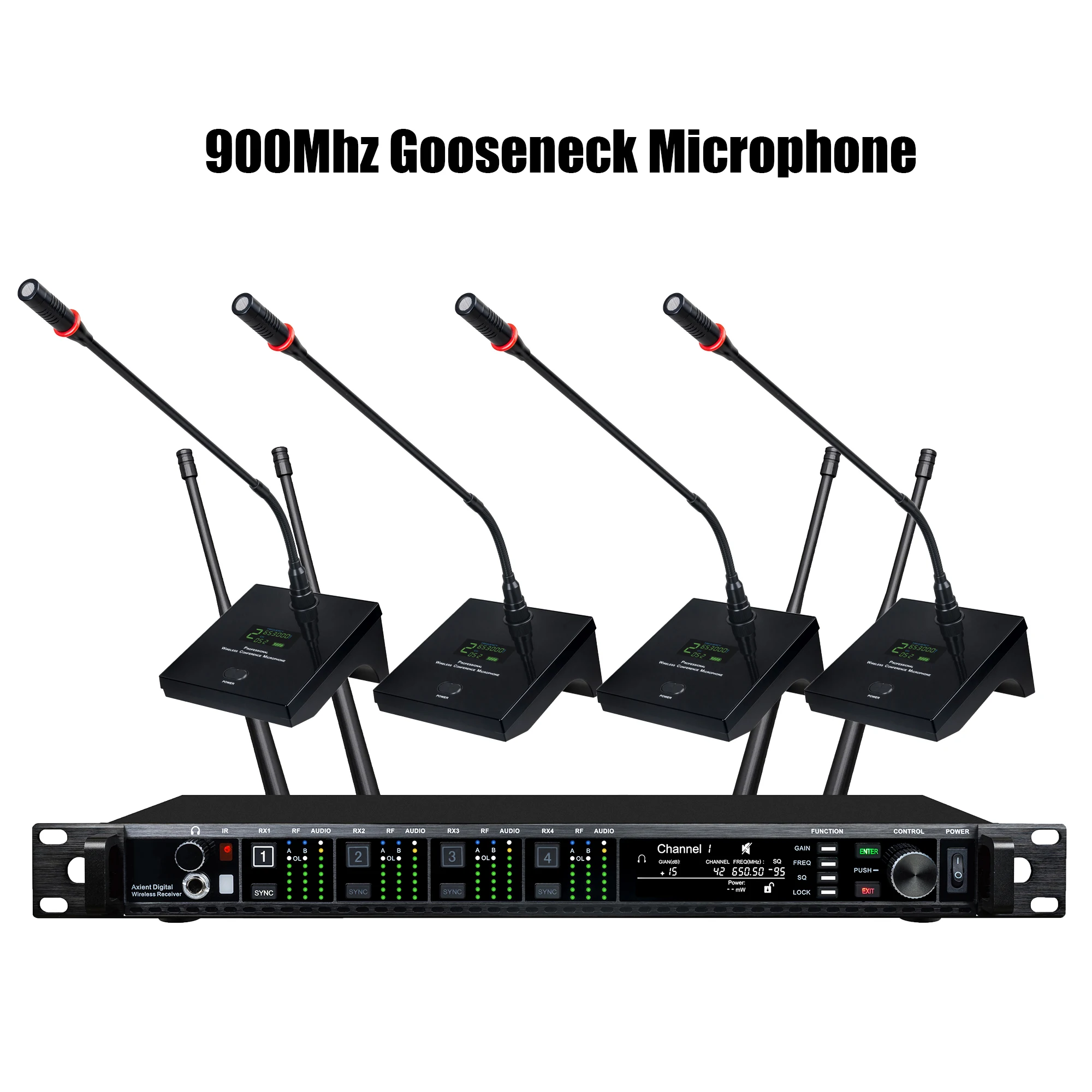 Leicozic AD4Q 4 Channel Wireless Microphone Professional Stage Microfone Condsensor KSM11 KSM9 BETA87A Capsule 500/600/900Mhz