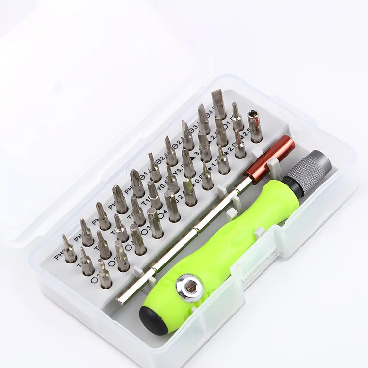 32-in-1 Multifunctional Precision Screwdriver Set for IPhone Laptop Digital Electronics Repair Tool Kit with Magnetic Bits