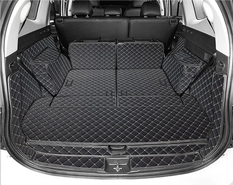 

Best quality! Full set car trunk mats for Mitsubishi Pajero Sport 7 seats 2024-2016 cargo liner boot carpets cover,Free shipping