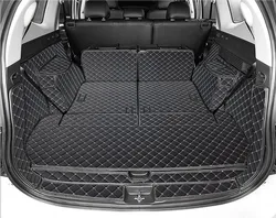 Best quality! Full set car trunk mats for Mitsubishi Pajero Sport 7 seats 2024-2016 cargo liner boot carpets cover,Free shipping