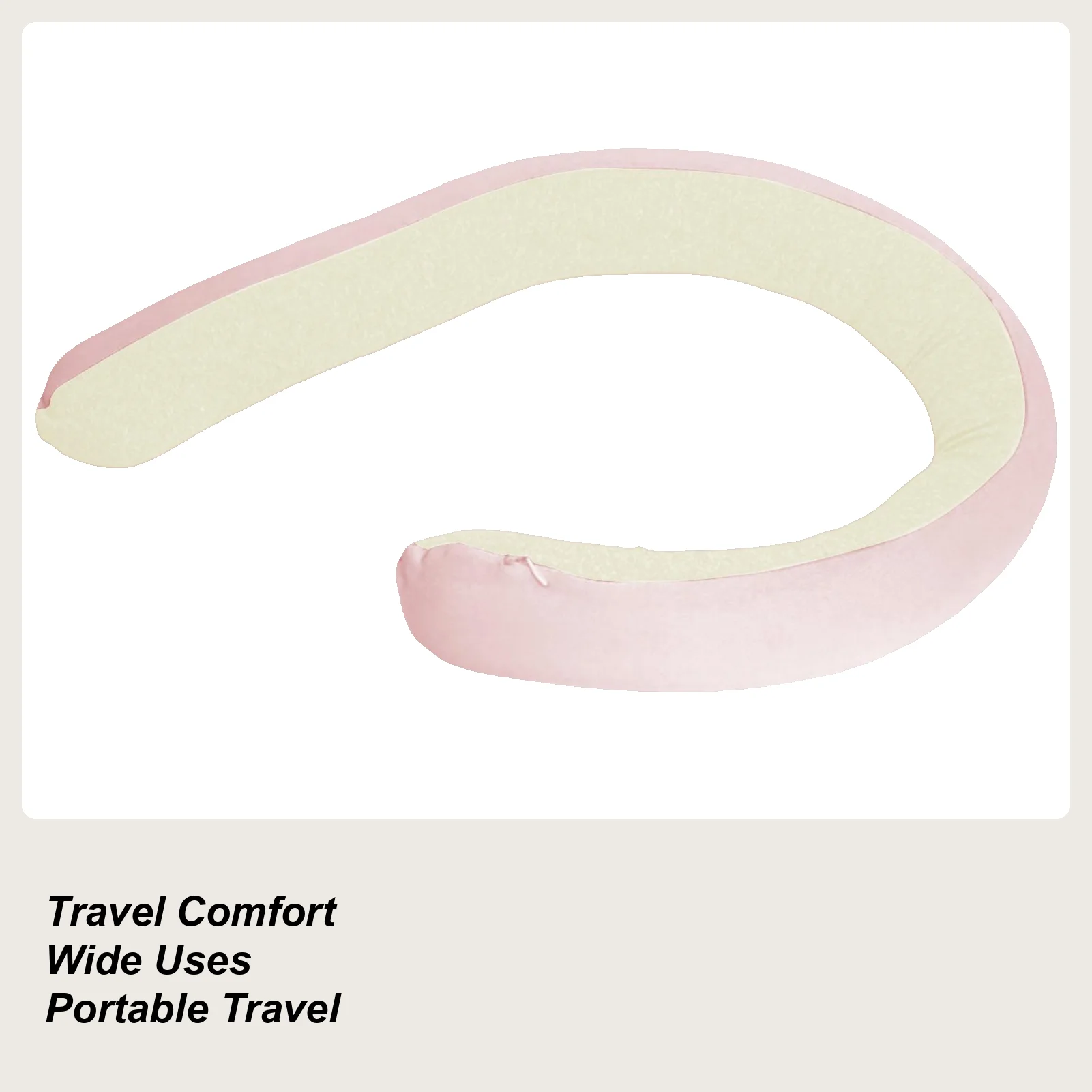 Memory Foam Travel Pillow Flexible Spiral Wrapping Scarf Washable Travel Pillows For Airplanes For Home Office Car Rides