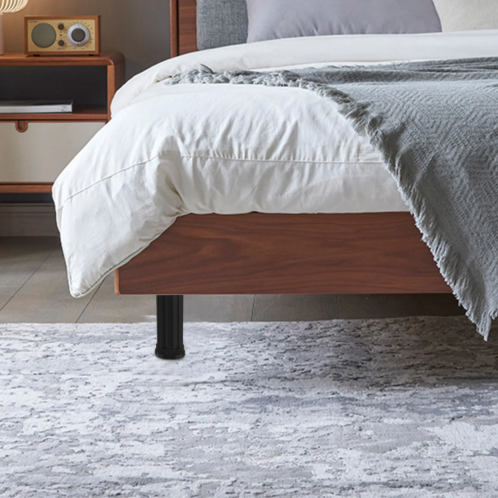 

2 set Adjustable Bed Frame Legs 2 Sets Feet Replacement Frames Enhanced Durability Floor Protection