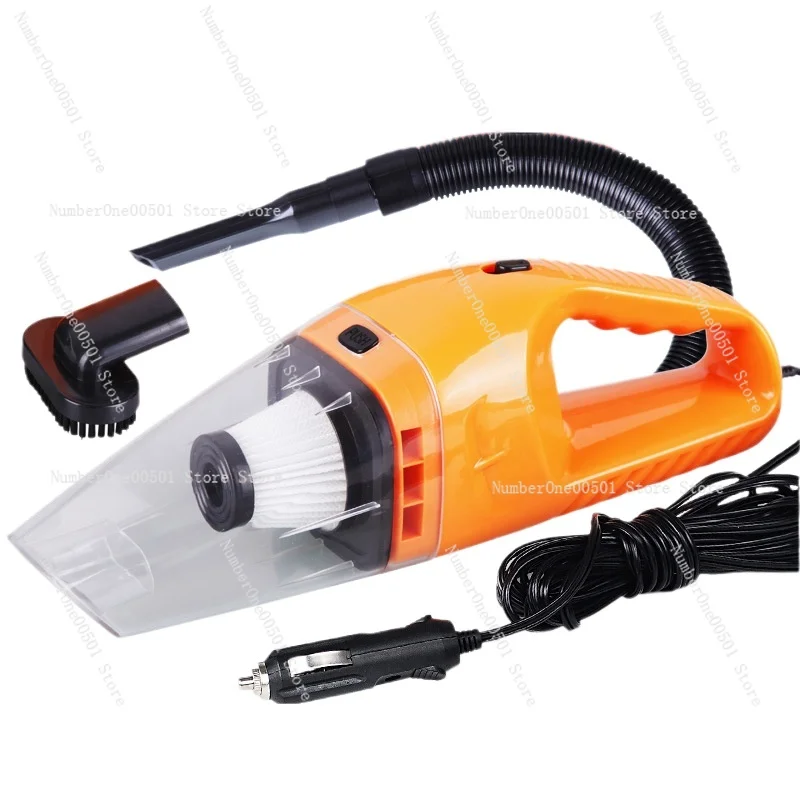 

Portable Mini 12V 120W Power Wet and Dry Dual-use Super Suction Handheld Car Vacuum Cleaner Detachable HEPA Filter