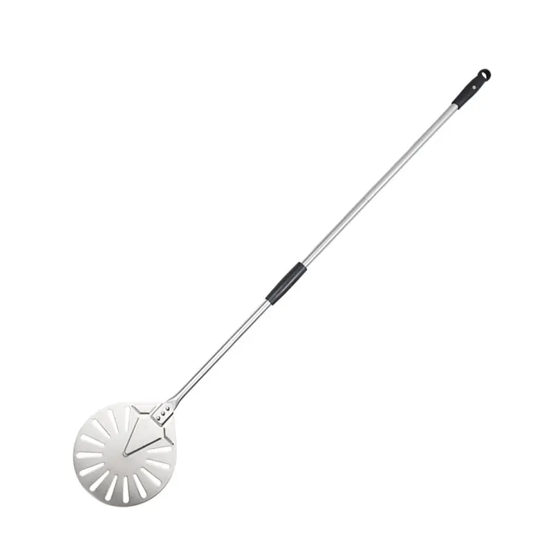 2Pcs 9 Inch Stainless Steel Pizza Turning Peel With 56 Inch Overall Long Pizza Shovel Alloy Handle Pizza Oven Shovel