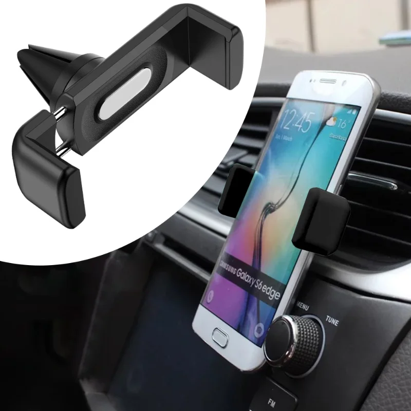 Suporte universal para celular, suporte para carro, saída de ar, clipe de montagem, abs, suporte giratório, acessórios interiores do carro