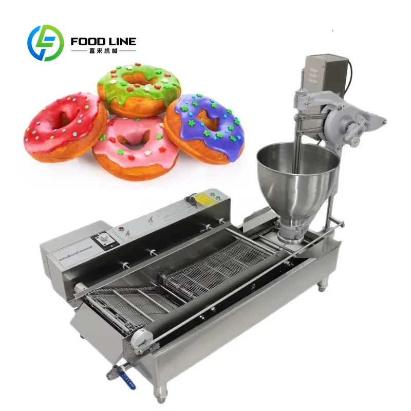 Customized doughnut making machine donut fryer electric ball shape no‑hole snack processor for retail food store production work