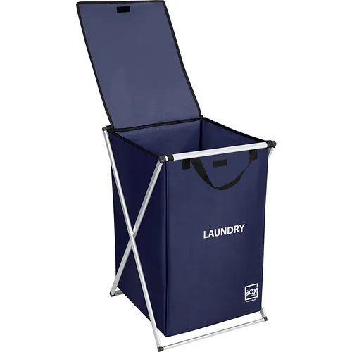 Box & box Single Laundry Basket/the Basket Dirty-Navy Blue