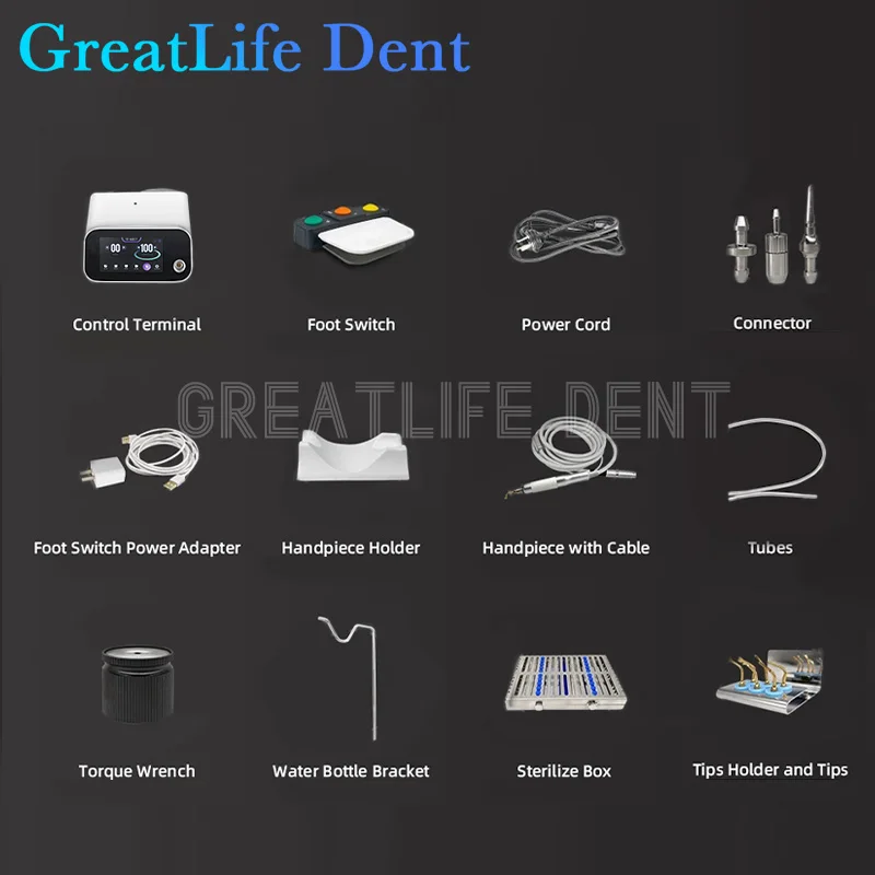 GreatLife Dent Dental Piezo Surgery Bone Cutter Equipment Ultrasonic Bone Piezosurgery Machine WISZ Surgery Pro Surgical Motor