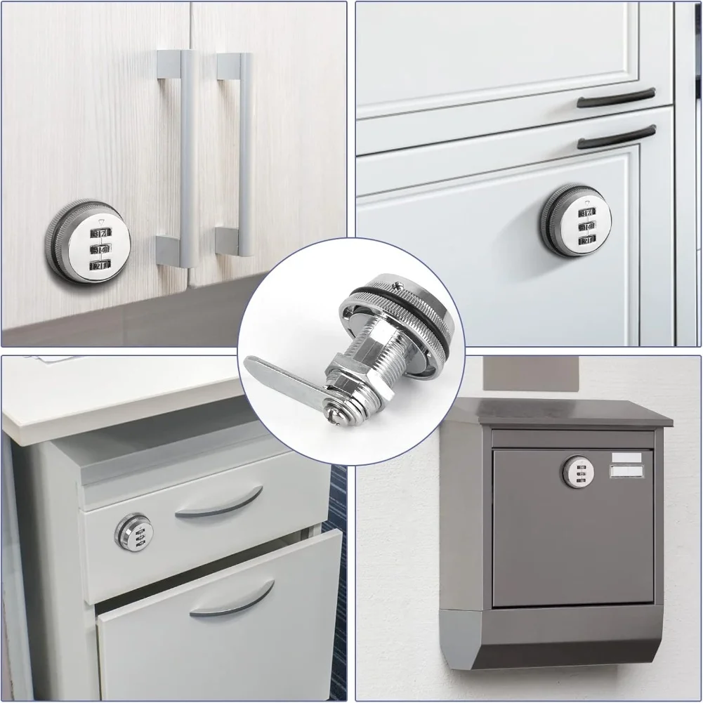 Zinc Alloy Password Locks Combination Drawer Cabinet Lock Cam Lock Cupboard Door Tongue Lock For Mailbox Cabinet Door Lock