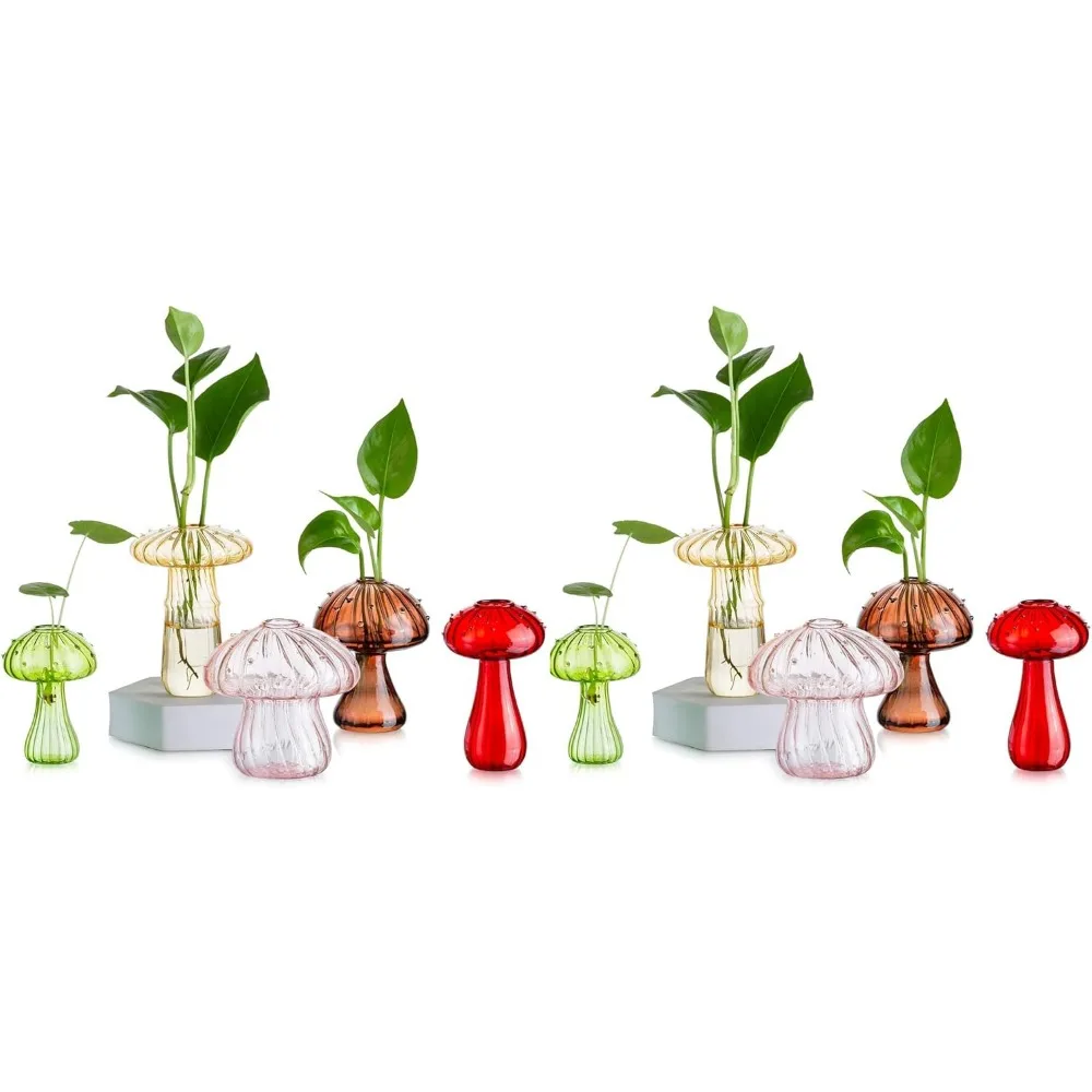 

Набор из 10 стеклянных террариумов для растений, милый гидропонный маленький горшок, декоративные вазы для бутонов цветов, уникальные подарки