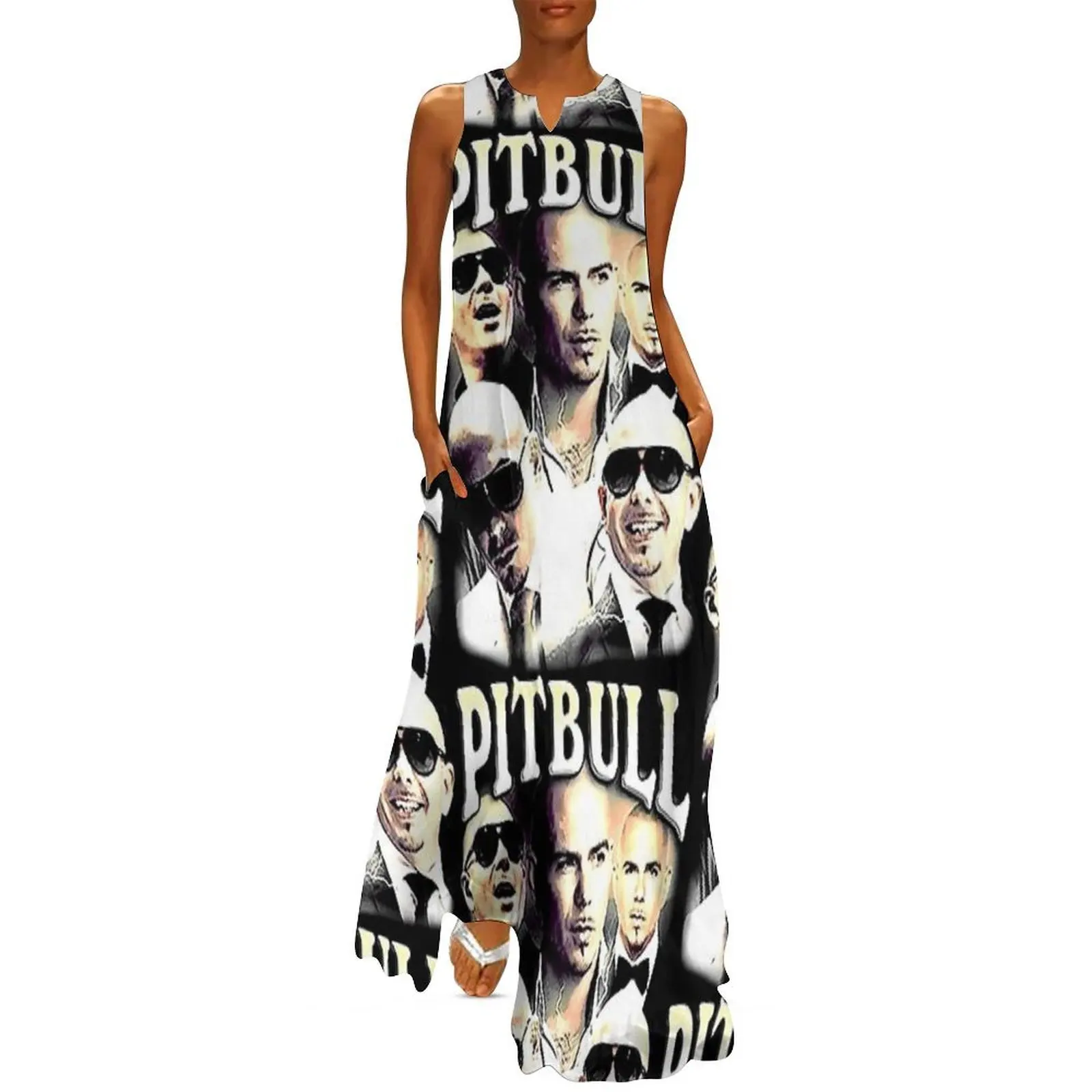

Pitbull Mr.Worldwide Vintage Long Dress Dress vintage women's luxury party dress korean style sexy short dresses daring