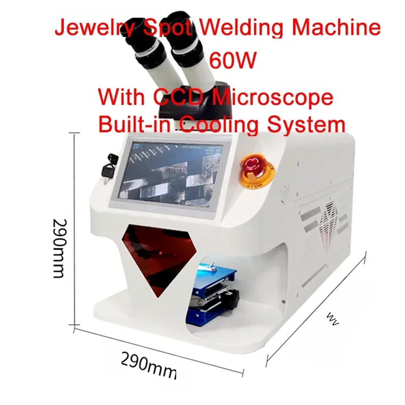 200W Laser Touch Screen Control Jewelry Spot Welding Machine 100W Micro Laser Soldering 60W For Gold Silver Chain Ring Pendant