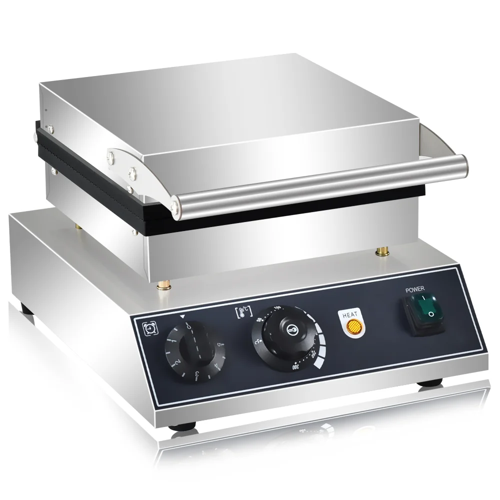 صانع مخروط الآيس كريم الكهربائي آلة مخروط الوافل التجارية طلاء غير لاصق الفولاذ المقاوم للصدأ مخروط البيض بيكر