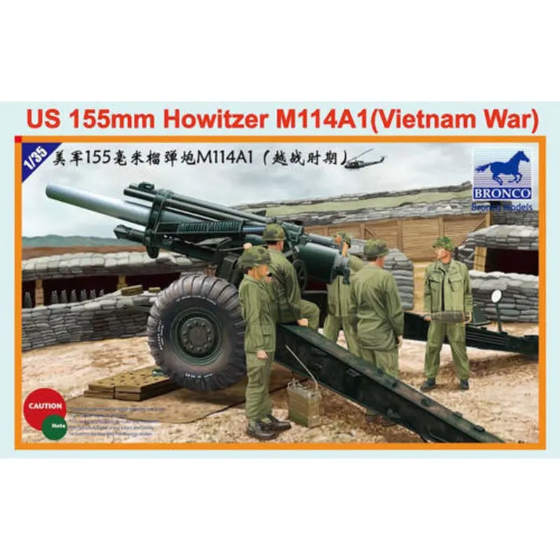 

BRONCO CB35102 1/35 US 155mm M114A1(VIETNAM WAR) - Scale Assemble Model Kit