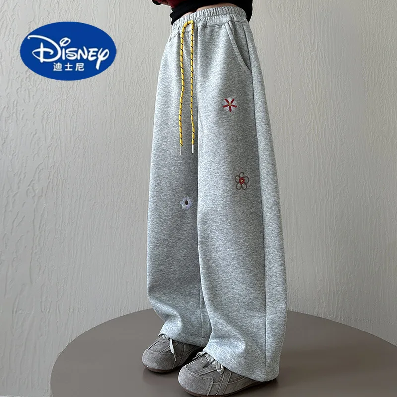 بنطال رياضي ديزني للبنات على شكل سيف مزين بالزهور 2025 |   ركض رياضي، أزياء ربيع الخريف