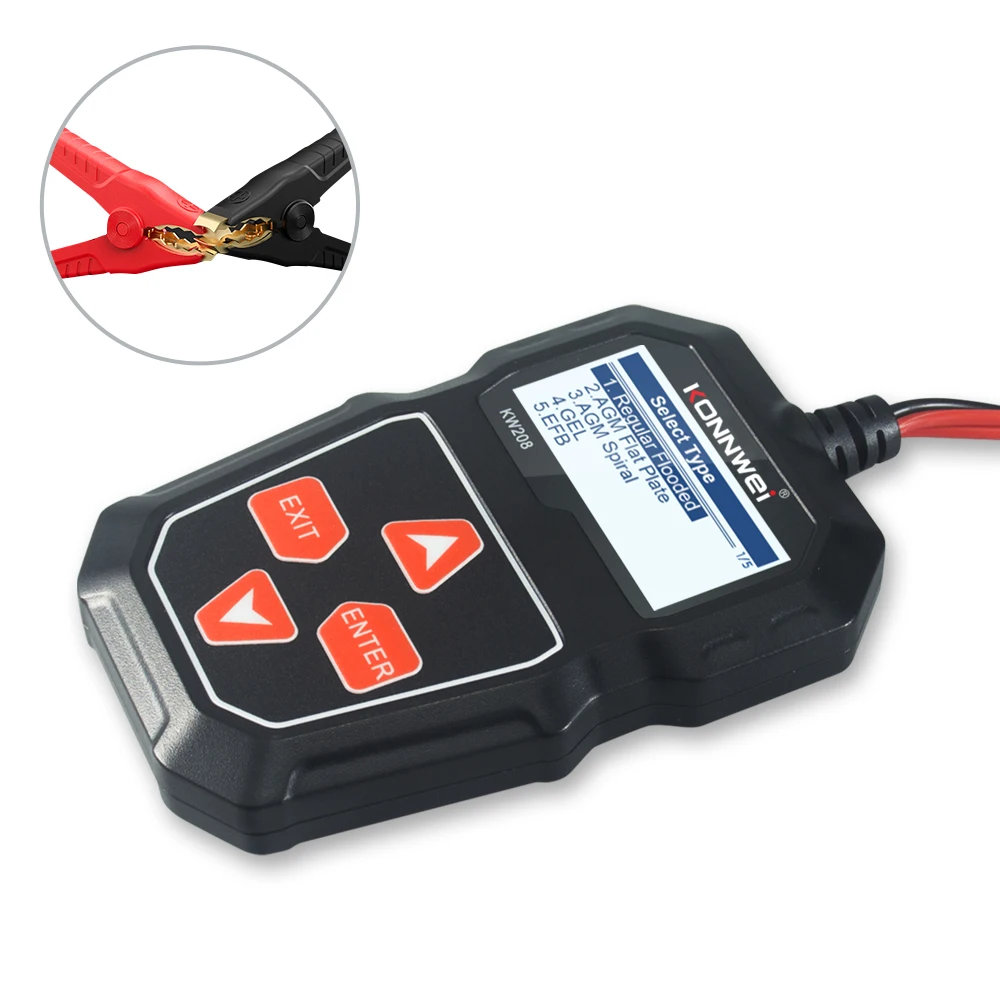 

6V 12V Battery Tester Car Battery Tester Battery Health Analysis Fast Accuracy Testing Integrates Starter Detection