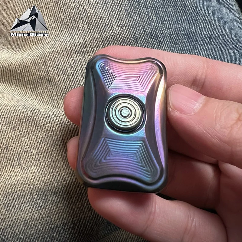 ZDEDC A2 2 in 1 Unlimited Pushing Slider Fidget Spinner Stress Relief Toy Fingertip Gyros Fidget Slider Anxiety Relief Toys