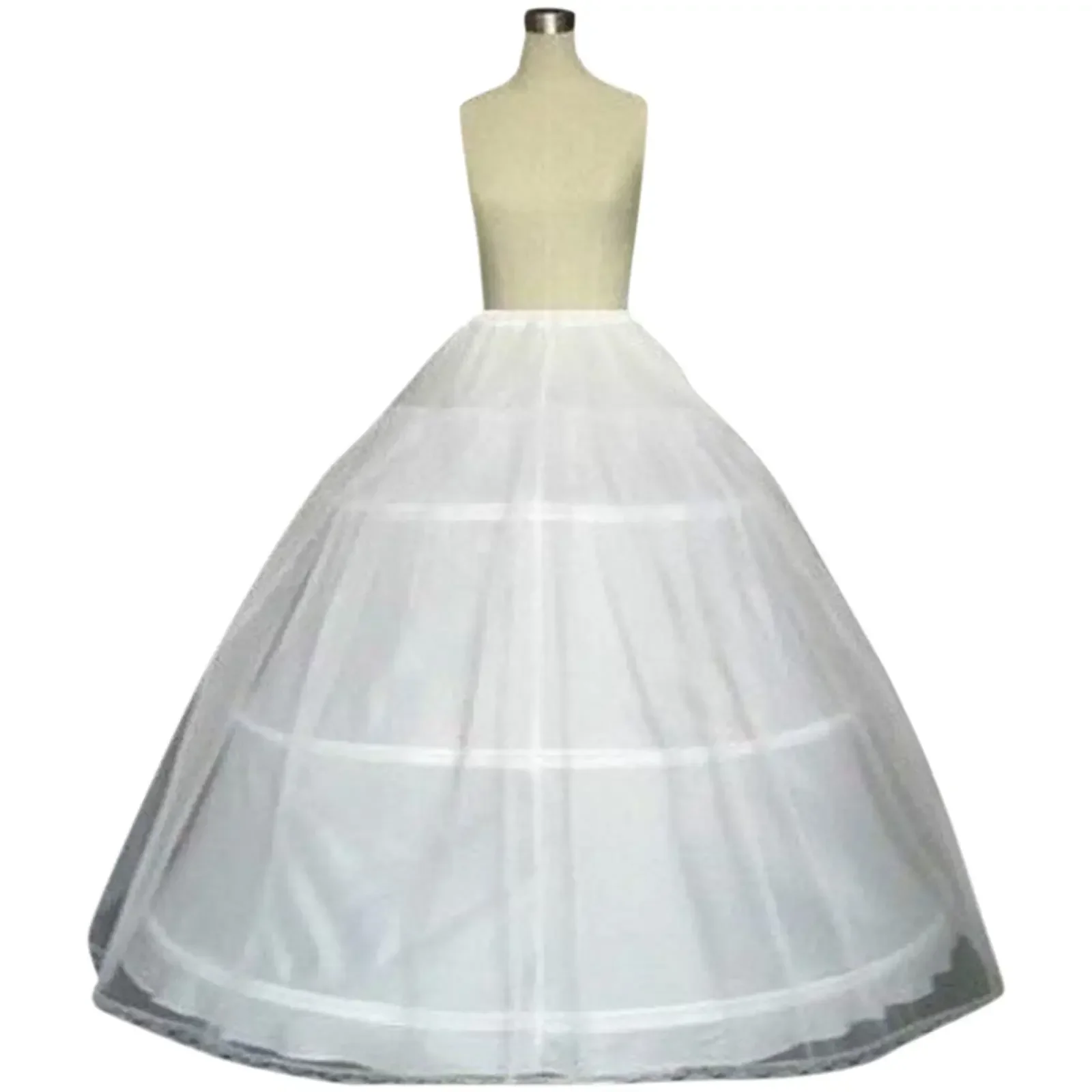 Falda de cintura alta para boda, vestido deslizante con forma de 3 aros, enagua de talla grande Floral