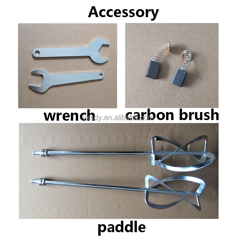 الجملة المحمولة 1800 واط الكهربائية المحمولة المعجون مسحوق الاسمنت خلاط الطلاء آلة مزدوج اوجير خلاط