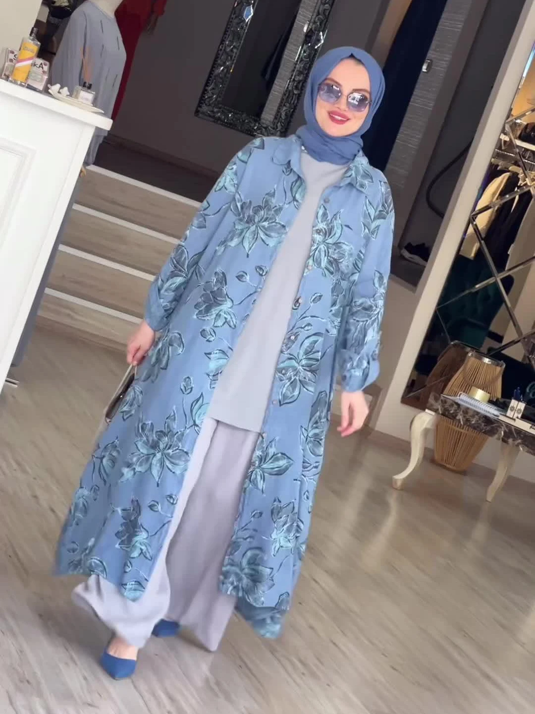 Muslim Women Long Robe Cardigan Abaya Dresses Jalabiya Printing Ramadan Morocco Dubai Abayas Kaftan Islam Eid Vestidos Arab