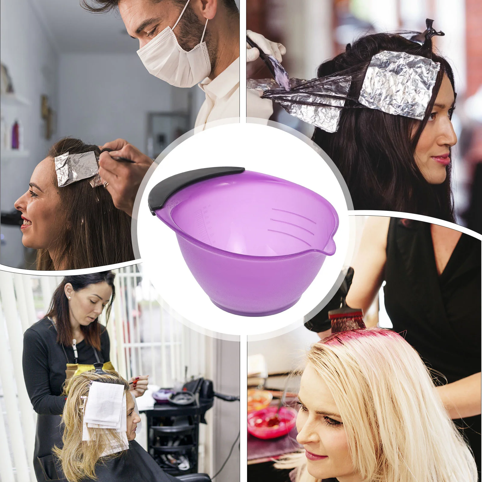 5Pcs Hair Color Bowls Salon Hair Dyeing Bowls Wide Deep for Reusable Hairdressing Color Mixing Hairdressing Dyeing Bowl - Image 4