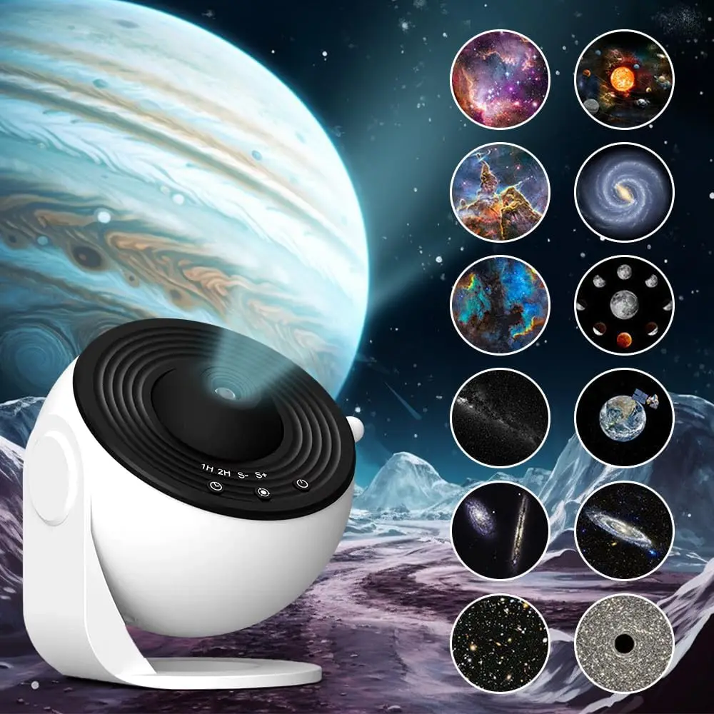 LED Star Planetarium Galaxy Projector Night Light 13 in 1 Aurora Starry Projector Lamp Kids Adults Home Ceiling Room Decor Gifts