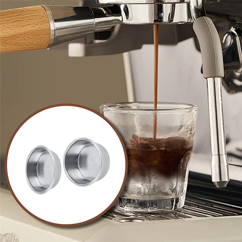 A83X-51Mm Filter Espresso Bertekanan Baske Filter Kopi Dapat Digunakan Kembali Set Filter Kopi Dapat Digunakan Kembali