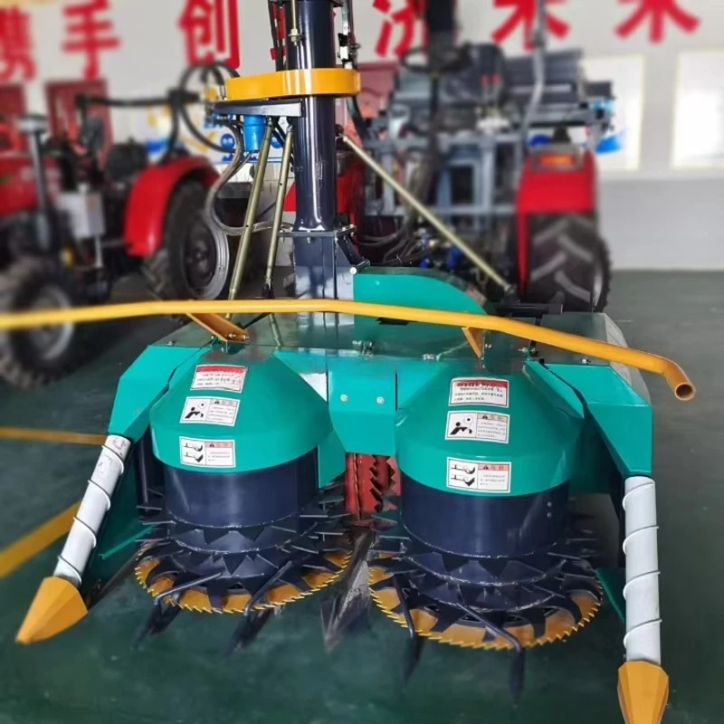 Automatic Combine Disc Straw Harvester Maize Silage Harvesting Cutting Disc Cutter Header With Storage