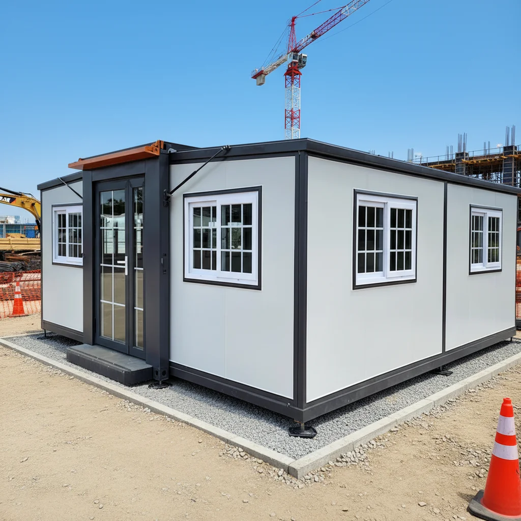 Outdoor Powder Coated Container House Anti Rust Treatment Prefab House Heavy Duty Aluminum Alloy Prefabricated Container image 6